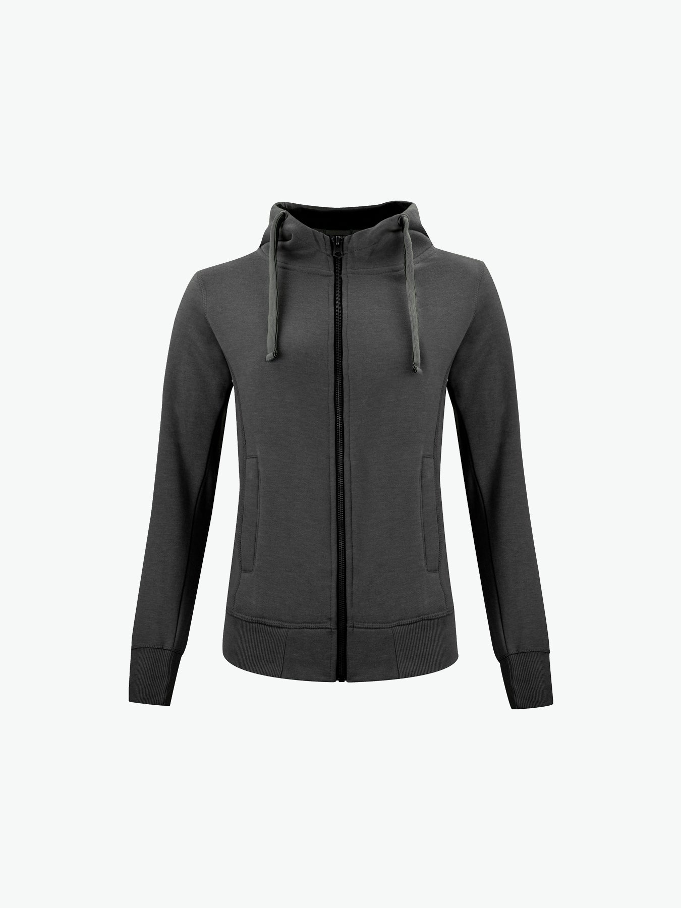 Clique Classic Hoody Full Zip Women - Antraciet Melange Hoodie Women Clique XS