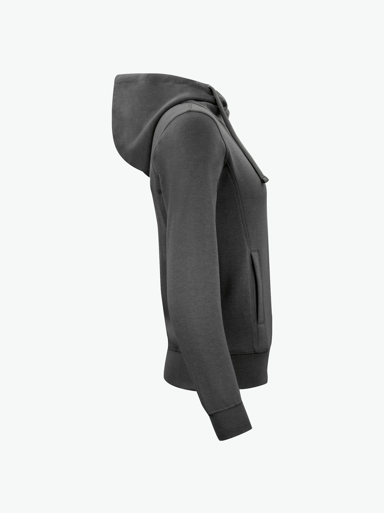 Clique Classic Hoody Full Zip Women - Antraciet Melange Hoodie Women Clique