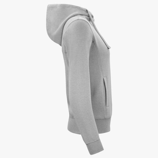 Clique Classic Hoody Full Zip Women - Grijsmelange Hoodie Women Clique
