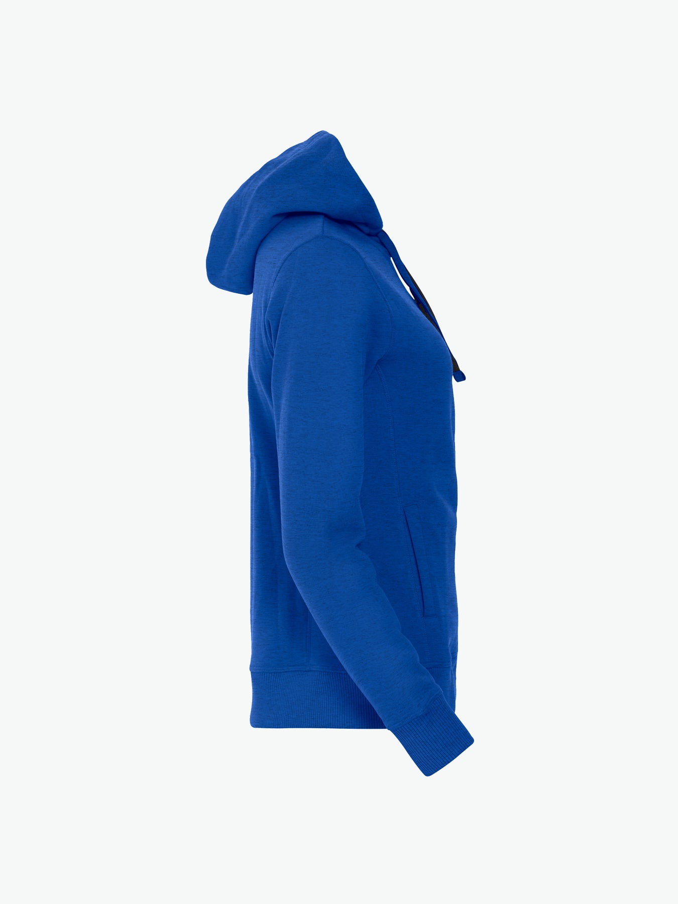 Clique Classic Hoody Full Zip Women - Blauwmelange Hoodie Women Clique