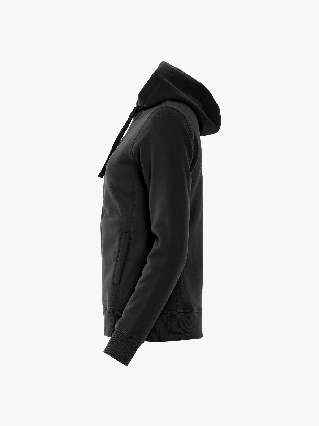 Clique Classic Hoody Full Zip Women - Zwart Vest Dames Clique