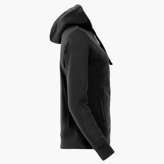 Clique Classic Hoody Full Zip Women - Zwart Vest Dames Clique