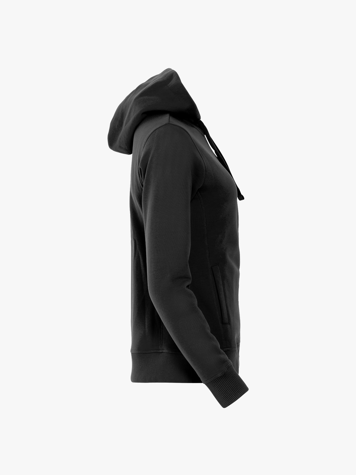 Clique Classic Hoody Full Zip Women - Zwart Vest Dames Clique
