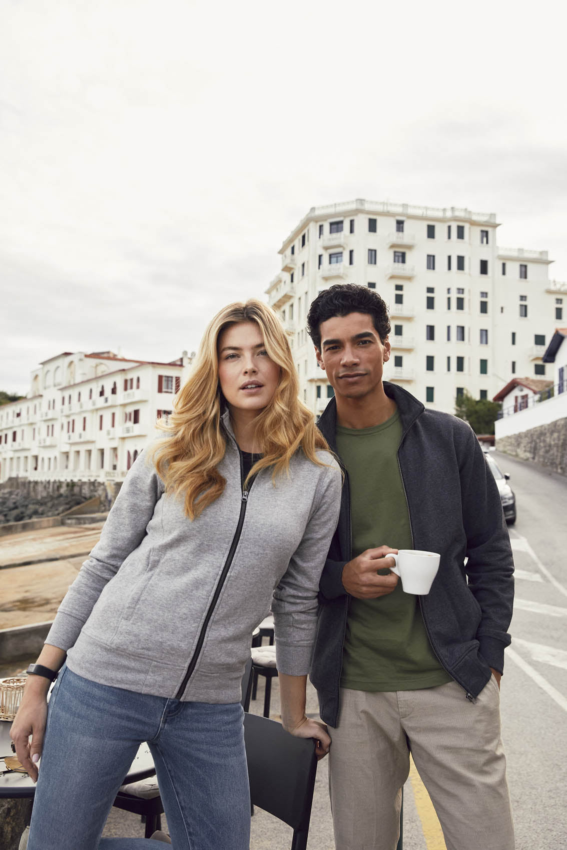 Clique Classic Cardigan - Wit Vest Clique