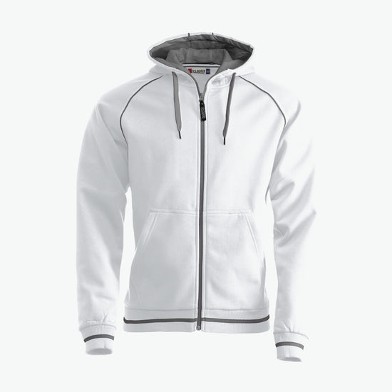 Clique Gerry Hooded Jack - Wit Hoodie Vest Clique XS