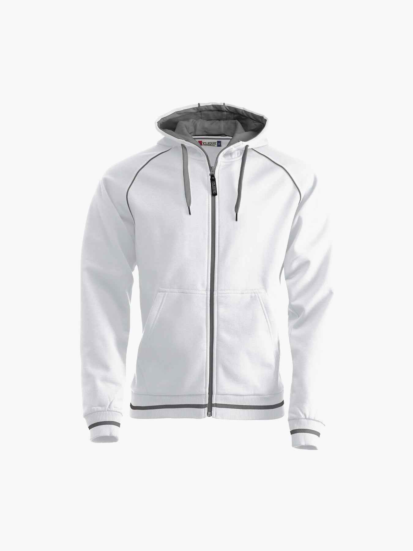 Clique Gerry Hooded Jack - Wit Hoodie Vest Clique XS