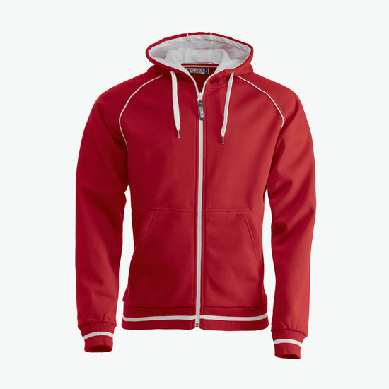 Clique Gerry Hooded Jack - Rood Hoodie Vest Clique XS