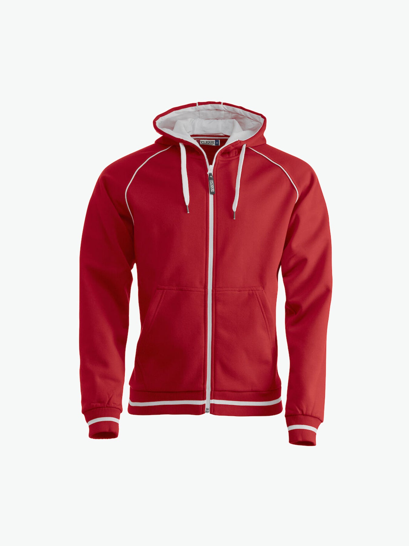 Clique Gerry Hooded Jack - Rood Hoodie Vest Clique XS