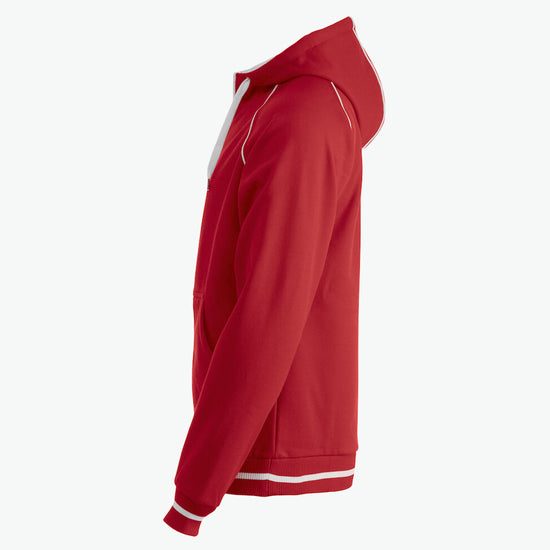 Clique Gerry Hooded Jack - Rood Hoodie Vest Clique