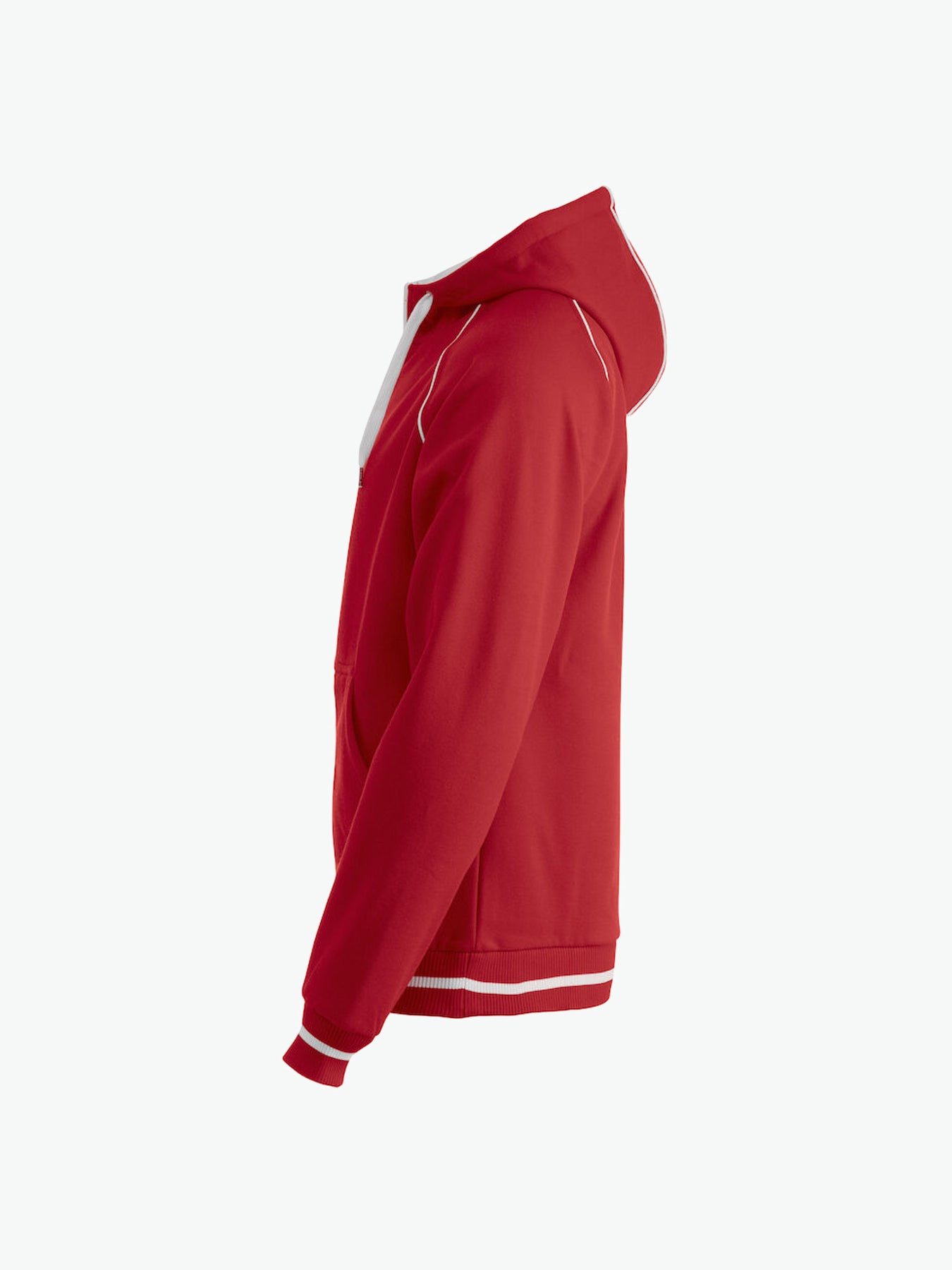 Clique Gerry Hooded Jack - Rood Hoodie Vest Clique