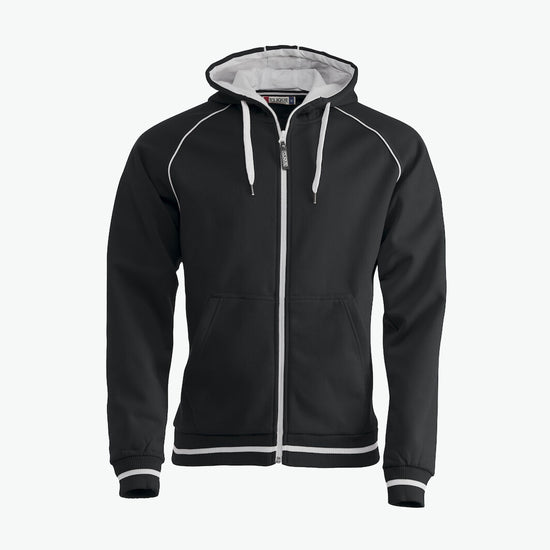 Clique Gerry Hooded Jack - Zwart Hoodie Vest Clique XS