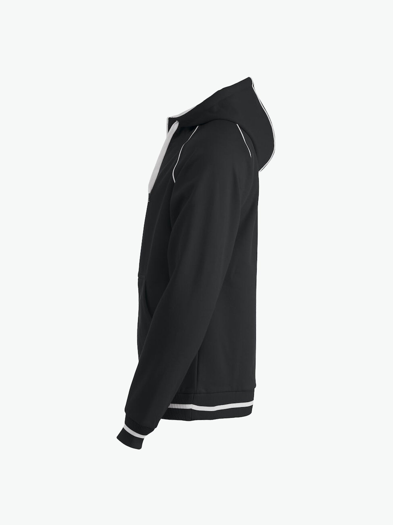 Clique Gerry Hooded Jack - Zwart Hoodie Vest Clique