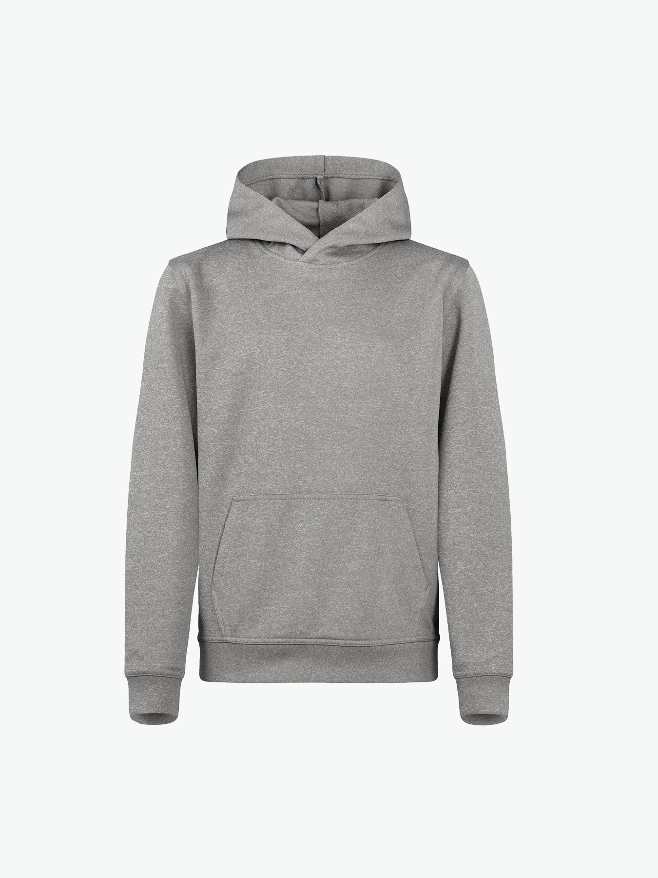 Clique Basic Active Hoody Junior - Grijsmelange Hoodie Junior Clique 90/100