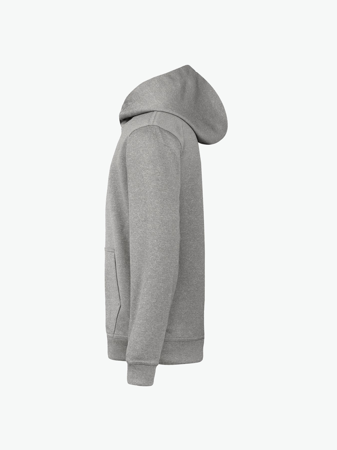 Clique Basic Active Hoody Junior - Grijsmelange Hoodie Junior Clique