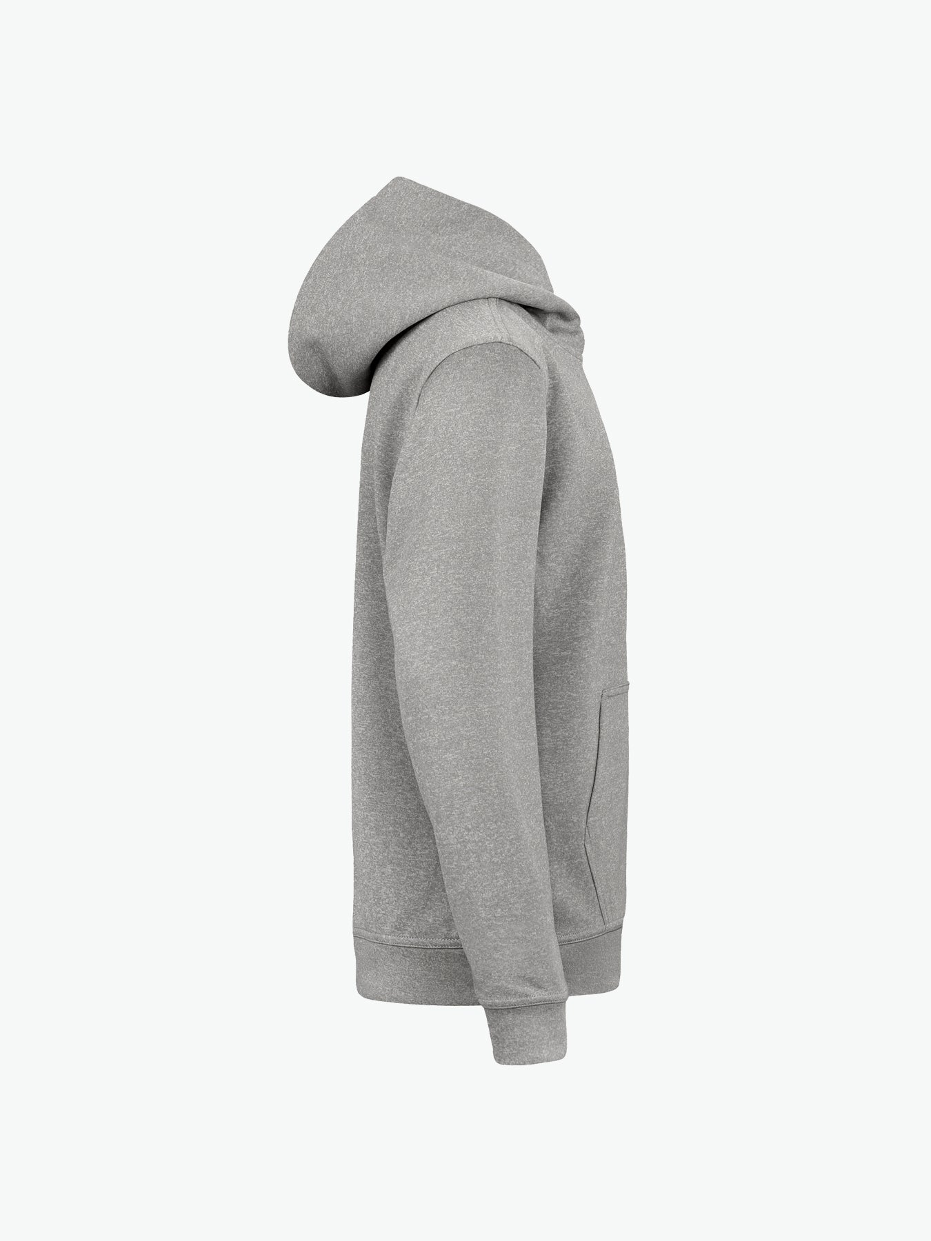 Clique Basic Active Hoody Junior - Grijsmelange Hoodie Junior Clique