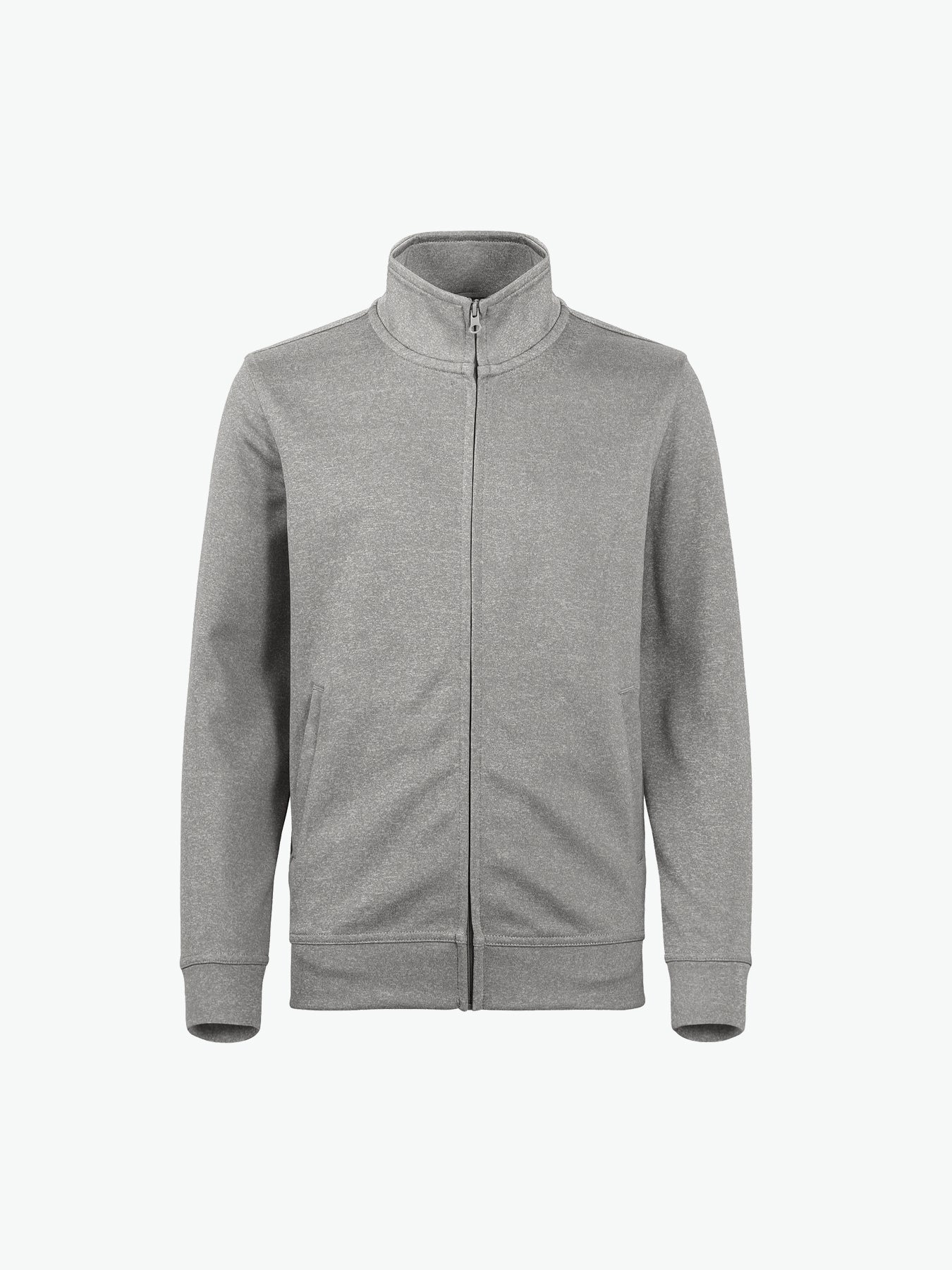 Clique Basic Active Cardigan Junior - Grijsmelange Vest Junior Clique 90/100
