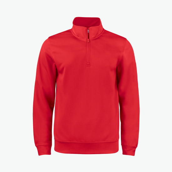 Clique Basic Active Half Zip Junior - Rood Sweater Junior Clique 90/100
