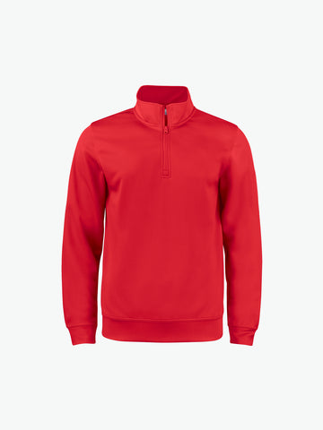 Clique Basic Active Half Zip Junior - Rood Sweater Junior Clique 90/100