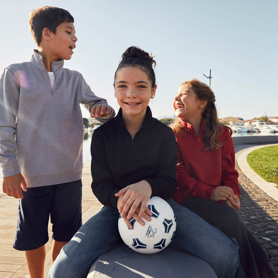 Clique Basic Active Half Zip Junior - Zwart Sweater Junior Clique