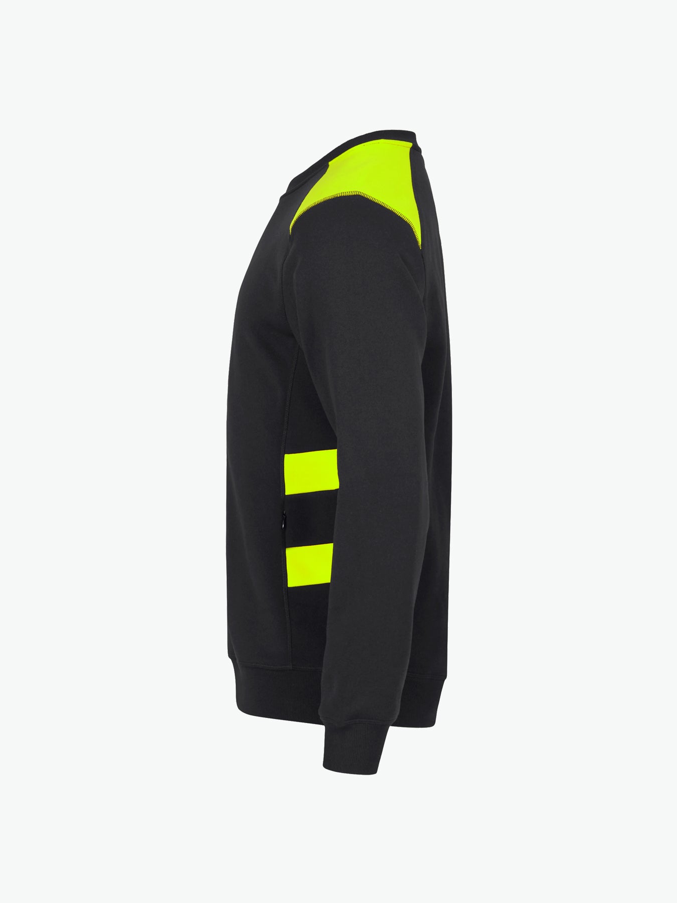 Clique Ambition Roundneck - Signaalgeel Sweater Clique