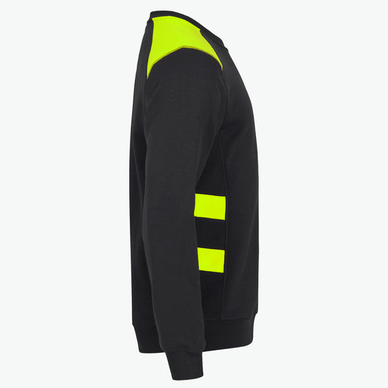 Clique Ambition Roundneck - Signaalgeel Sweater Clique