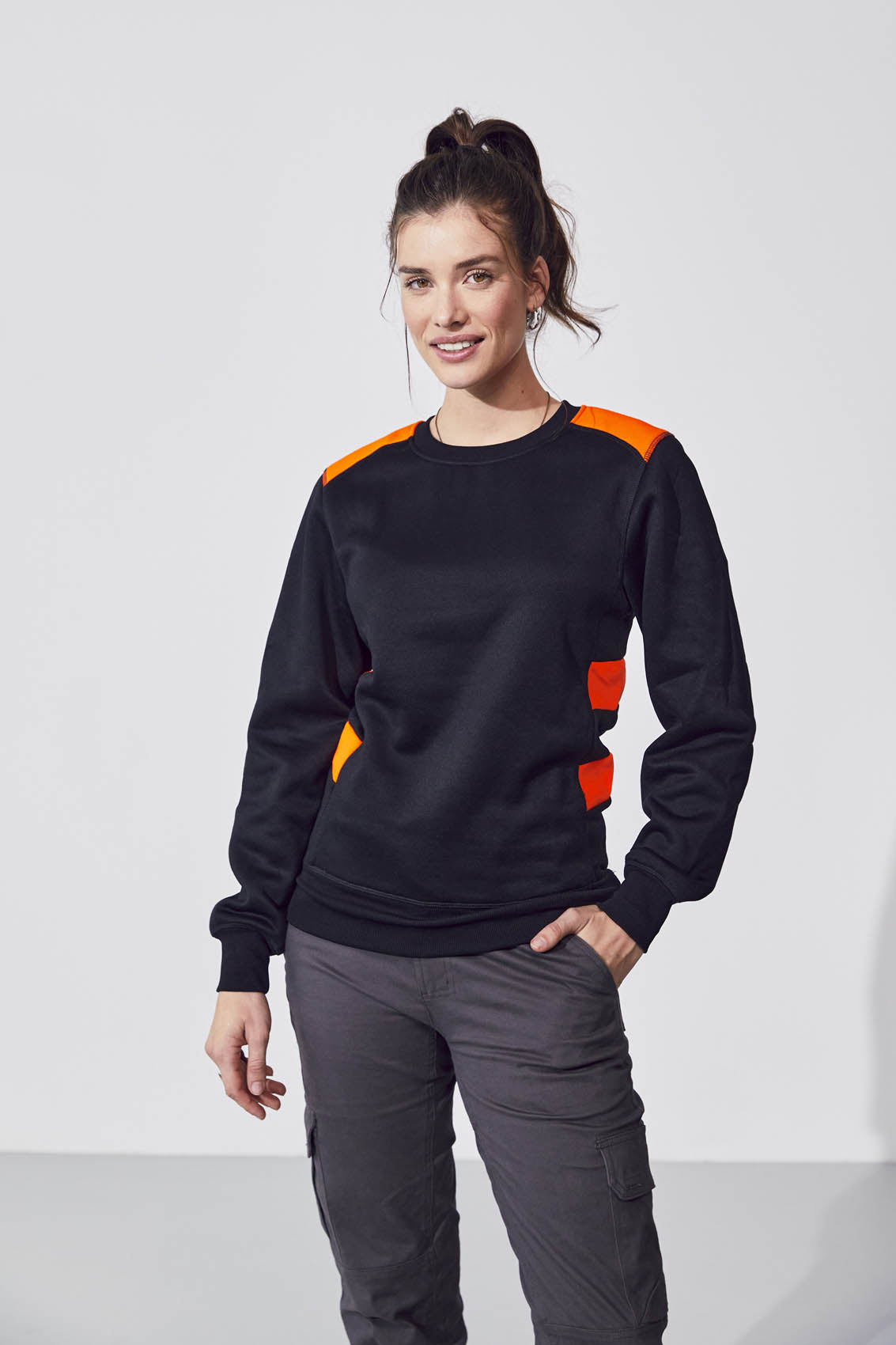 Clique Ambition Roundneck - Signaalgeel Sweater Clique