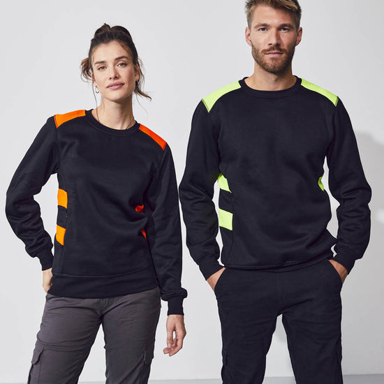 Clique Ambition Roundneck - Signaalgeel Sweater Clique