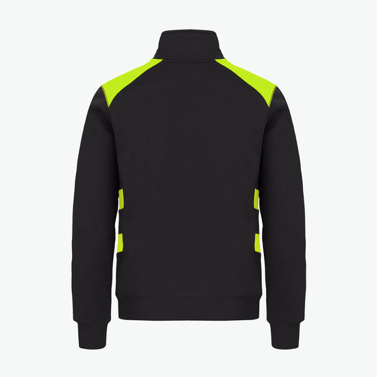 Clique Ambition Half Zip - Signaalgeel Sweater Clique