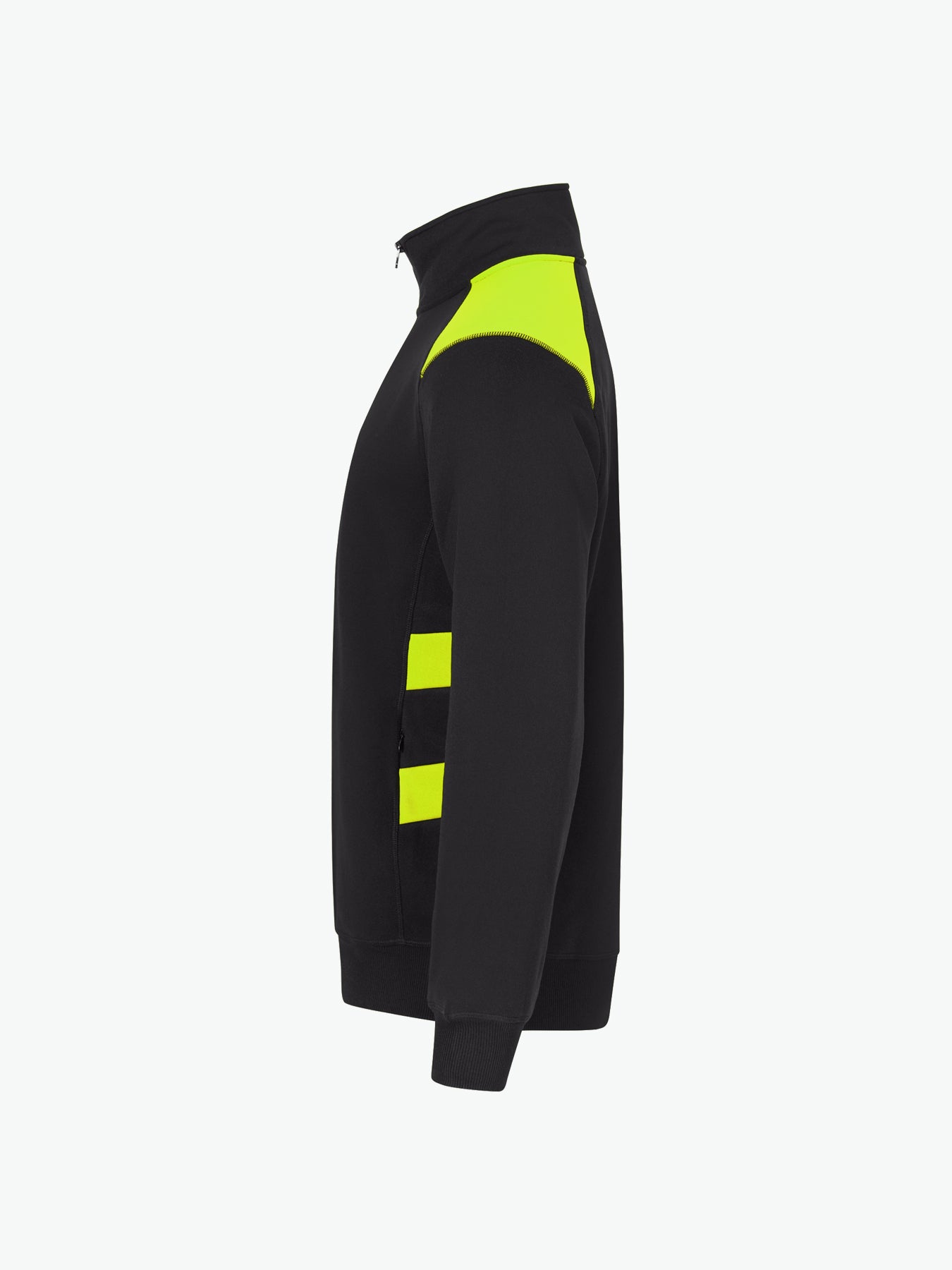 Clique Ambition Half Zip - Signaalgeel Sweater Clique