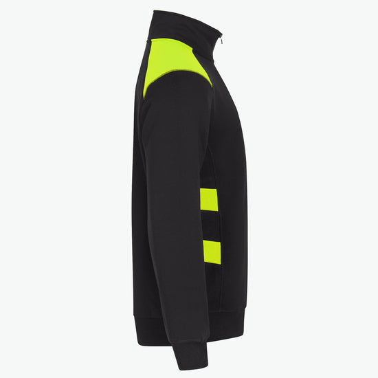 Clique Ambition Half Zip - Signaalgeel Sweater Clique