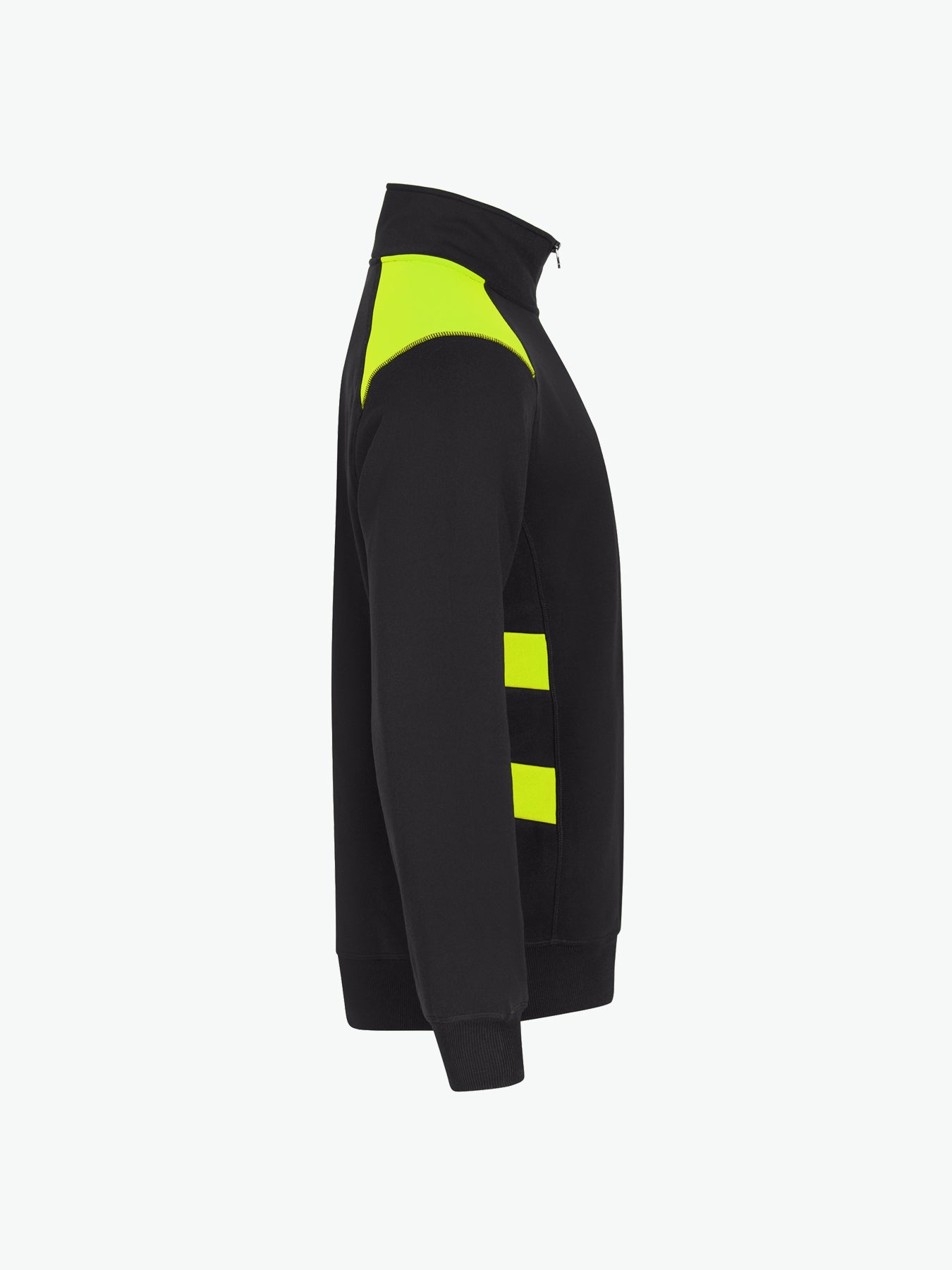Clique Ambition Half Zip - Signaalgeel Sweater Clique