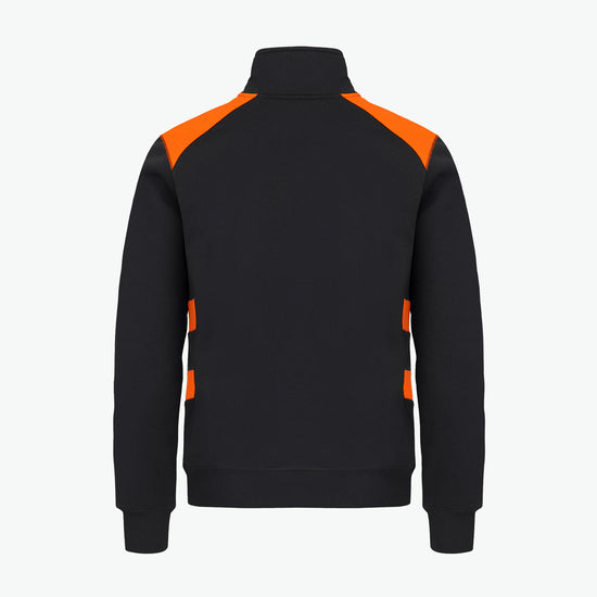 Clique Ambition Half Zip - Signaaloranje Sweater Clique