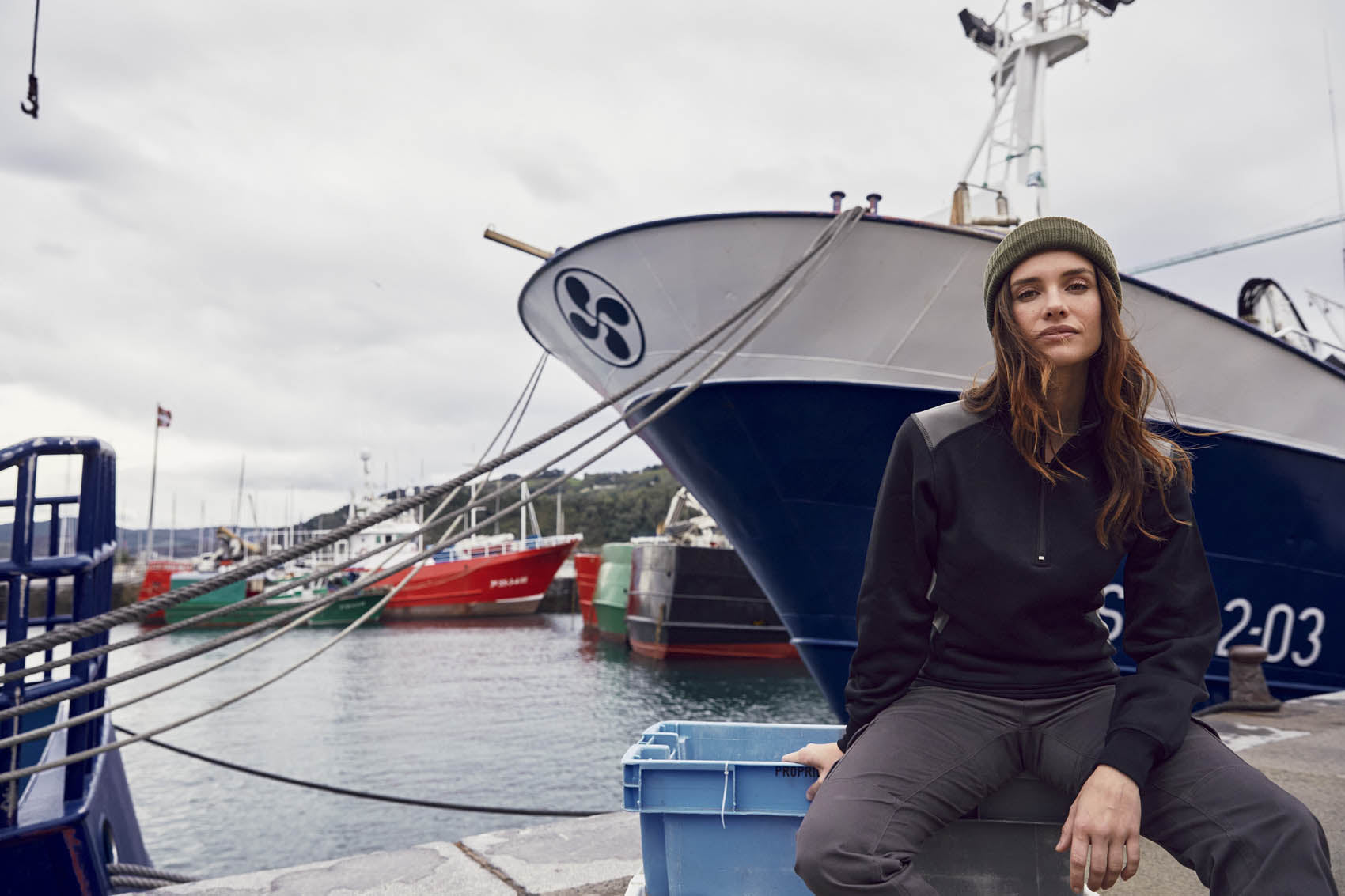 Clique Ambition Half Zip - Signaalgeel Sweater Clique