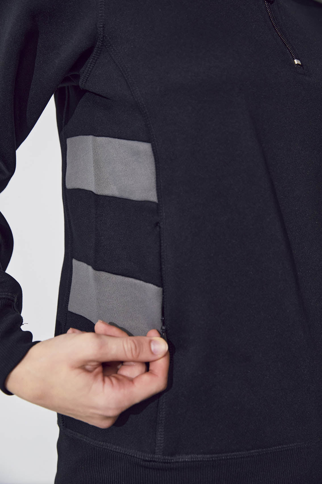 Clique Ambition Half Zip - Signaalgeel Sweater Clique
