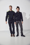 Clique Ambition Half Zip - Signaalgeel Sweater Clique
