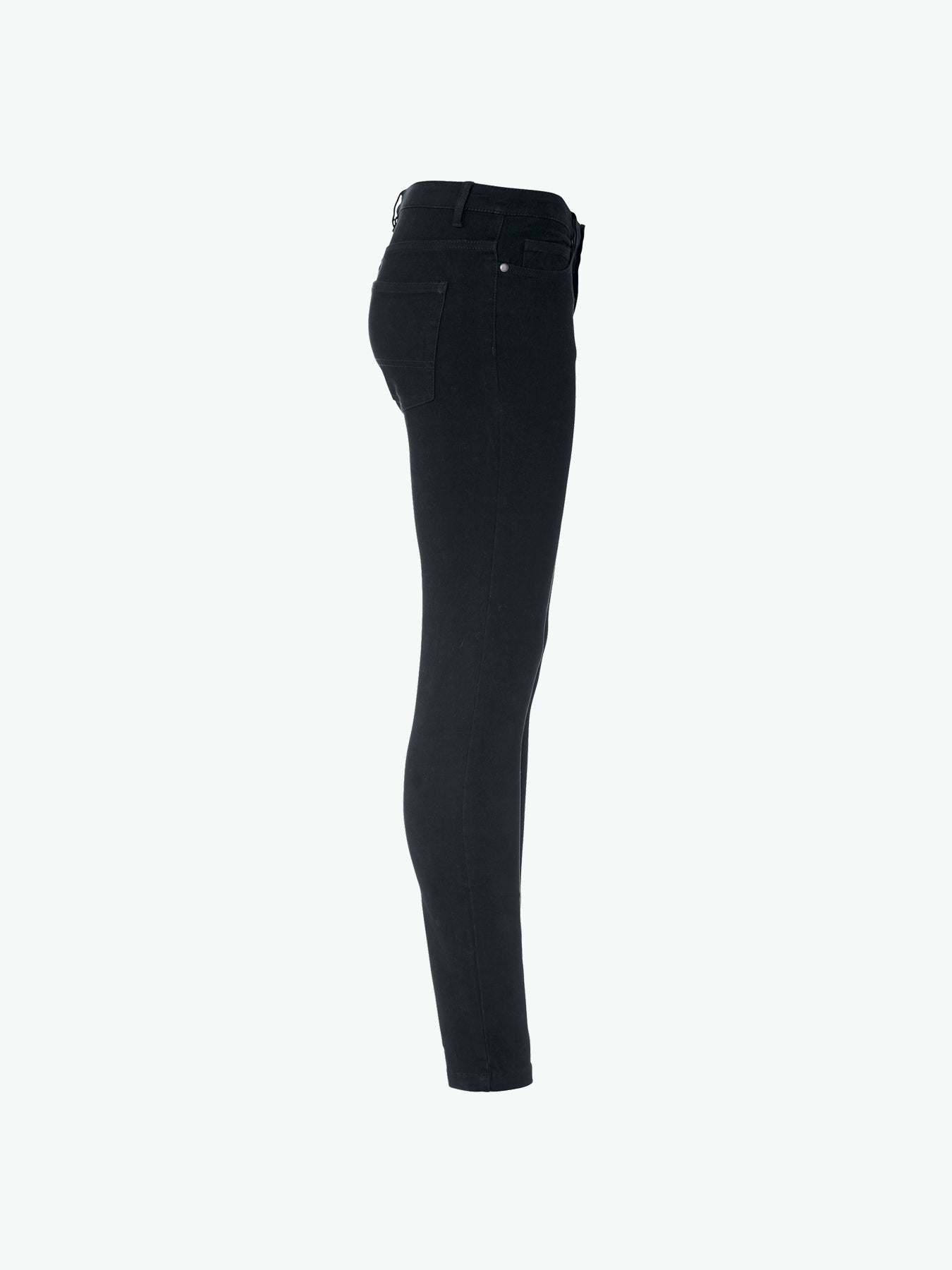 Clique 5-Pocket Stretch Pants Women - Zwart Lange Broek Dames Clique