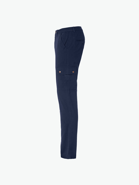 Clique Cargo Pocket Pants - Dark Navy Lange Broek Clique
