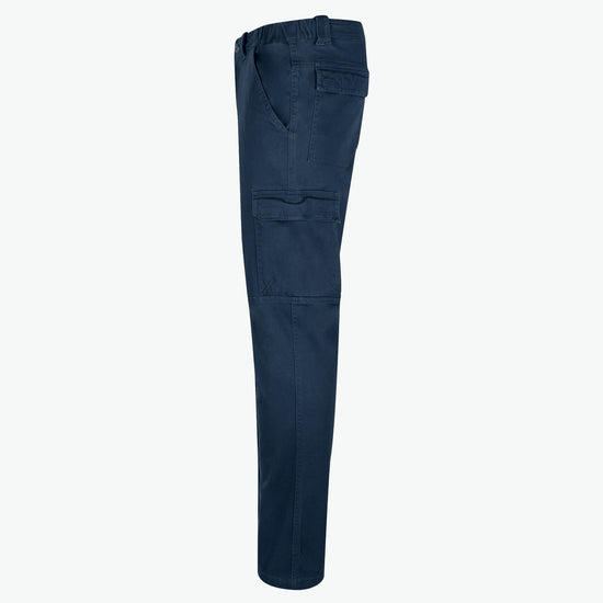 Clique Cargo Pocket Stretch Pants - Dark Navy Lange Broek Clique