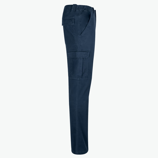 Clique Cargo Pocket Stretch Pants - Dark Navy Lange Broek Clique