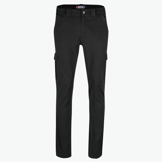 Clique Cargo Pocket Stretch Pants - Zwart Lange Broek Clique XS