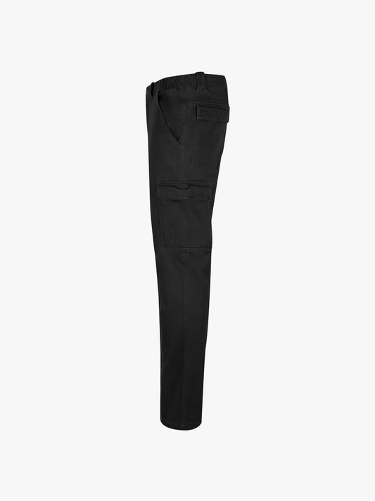 Clique Cargo Pocket Stretch Pants - Zwart Lange Broek Clique