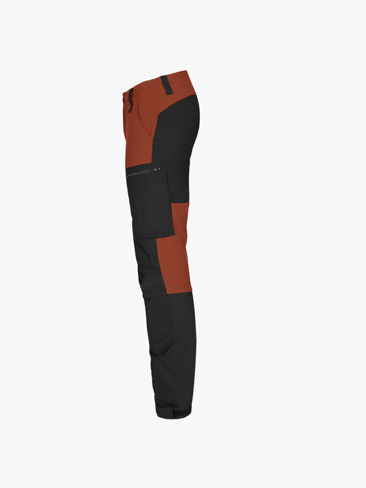 Clique Kenai Pants - Donker Oranje Lange Broek Clique