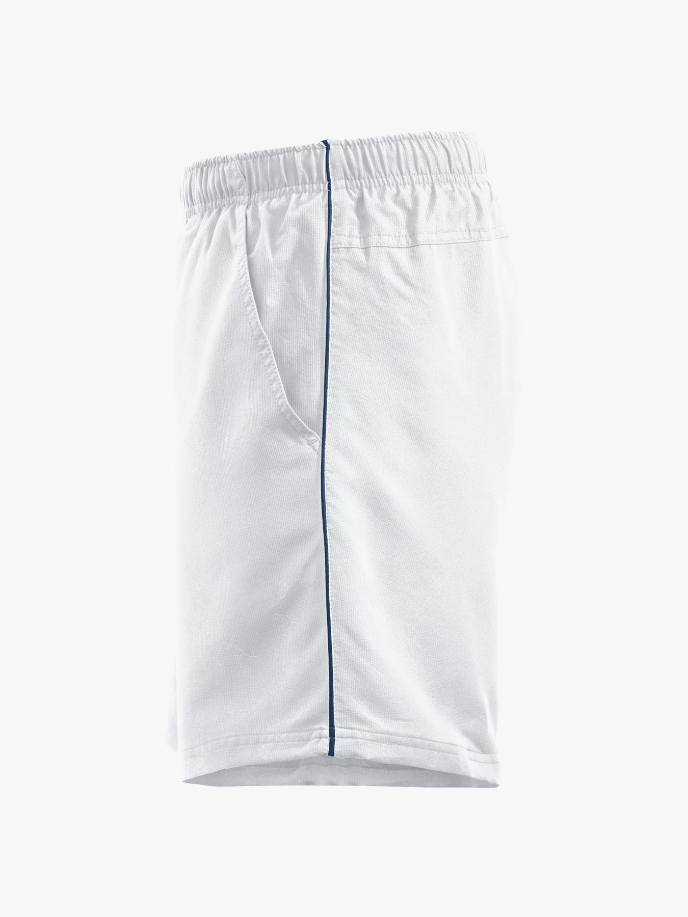 Clique Hollis Shorts - Wit/Navy Korte Broek Clique