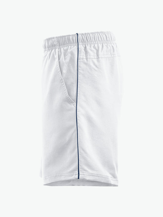 Clique Hollis Shorts - Wit/Navy Korte Broek Clique