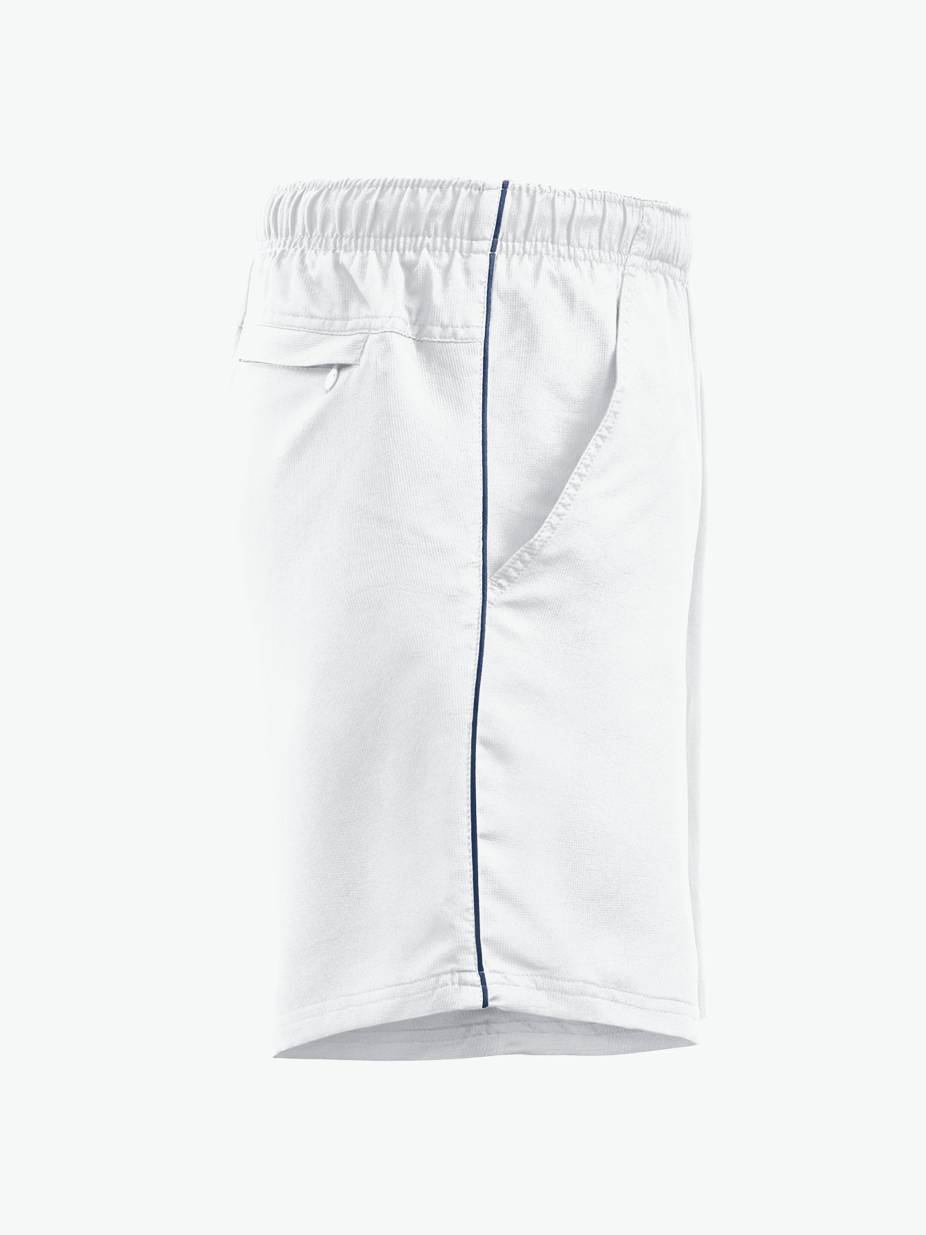 Clique Hollis Shorts - Wit/Navy Korte Broek Clique