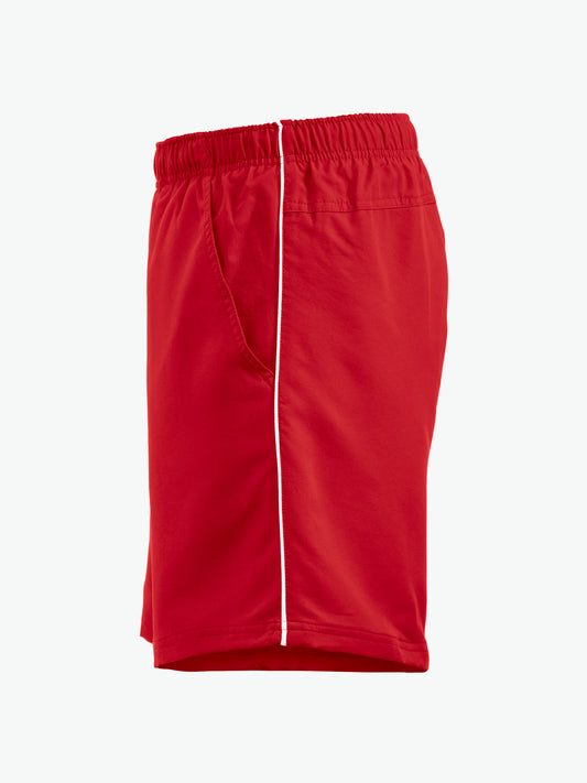 Clique Hollis Shorts - Rood/Wit Korte Broek Clique