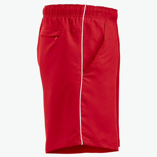 Clique Hollis Shorts - Rood/Wit Korte Broek Clique