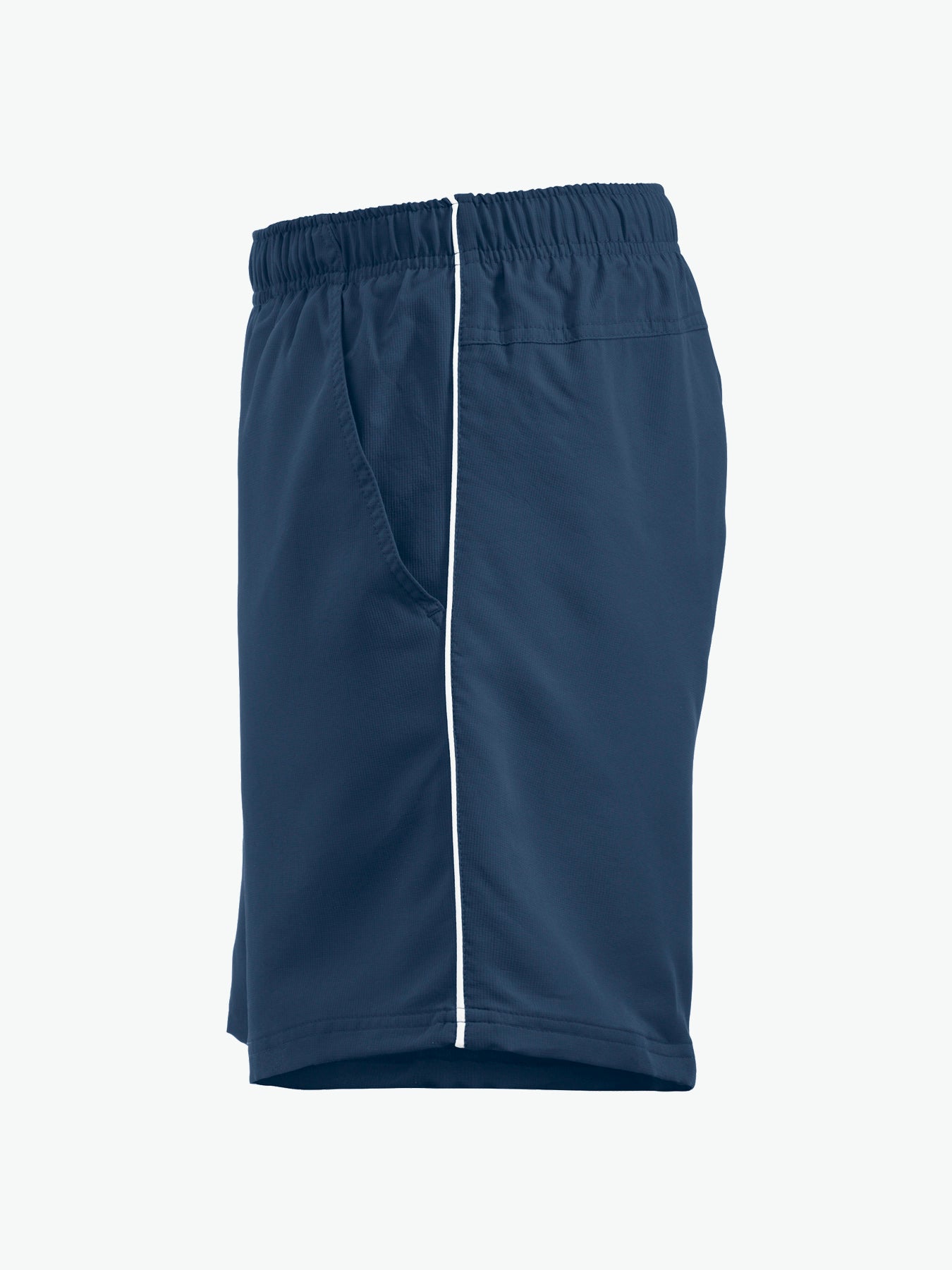 Clique Hollis Shorts - Navy/Wit Korte Broek Clique