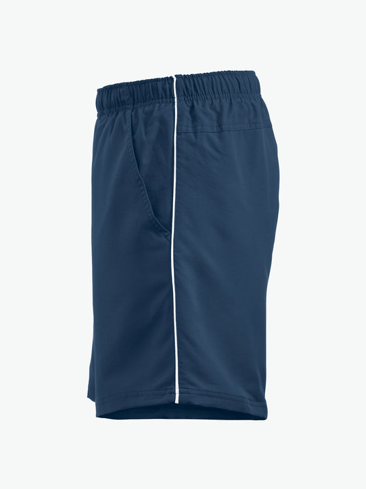 Clique Hollis Shorts - Navy/Wit Korte Broek Clique