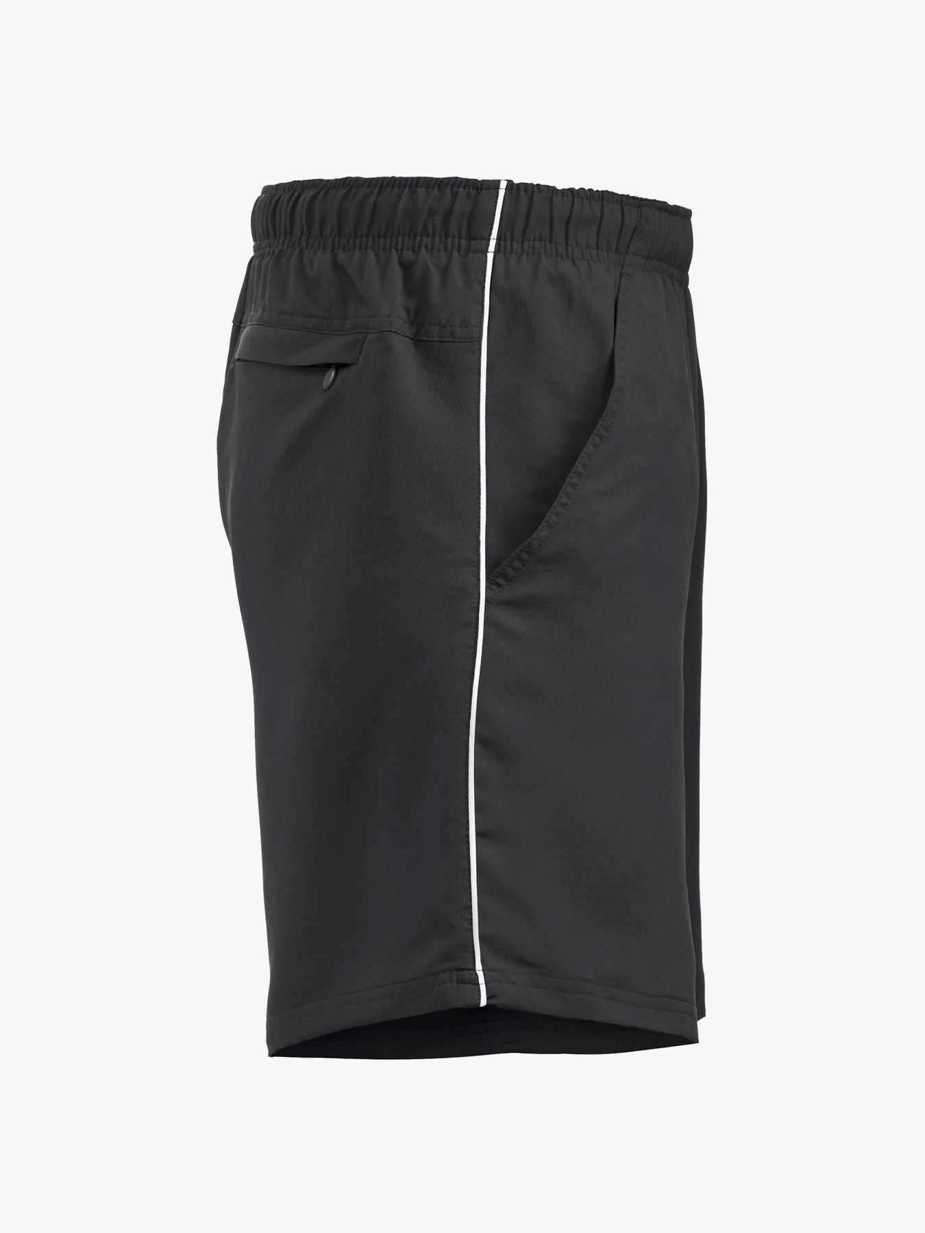 Clique Hollis Shorts - Zwart/Wit Korte Broek Clique